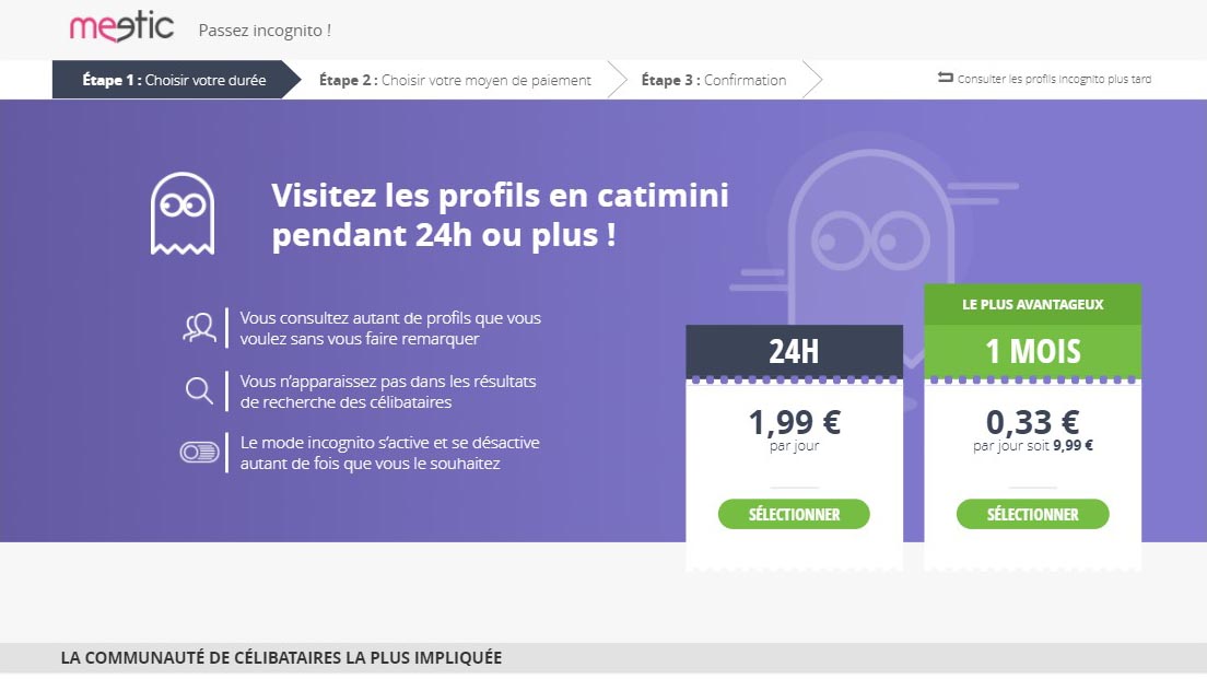 Meetic incognito inscription gratuite